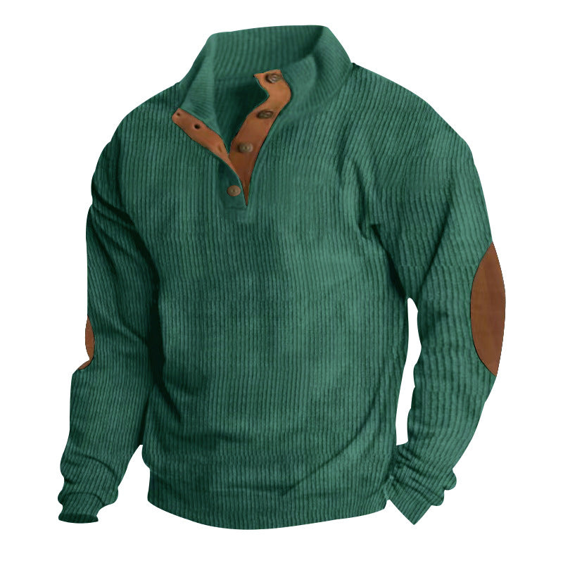 Elevate Your Style with Our Casual Stand-Collar Pullover Sweatshirt for Men! 🌟 Perfect for a laid-back look with trendy striped design! 🧥💥 #Fashion #StreetStyle #Menswear
