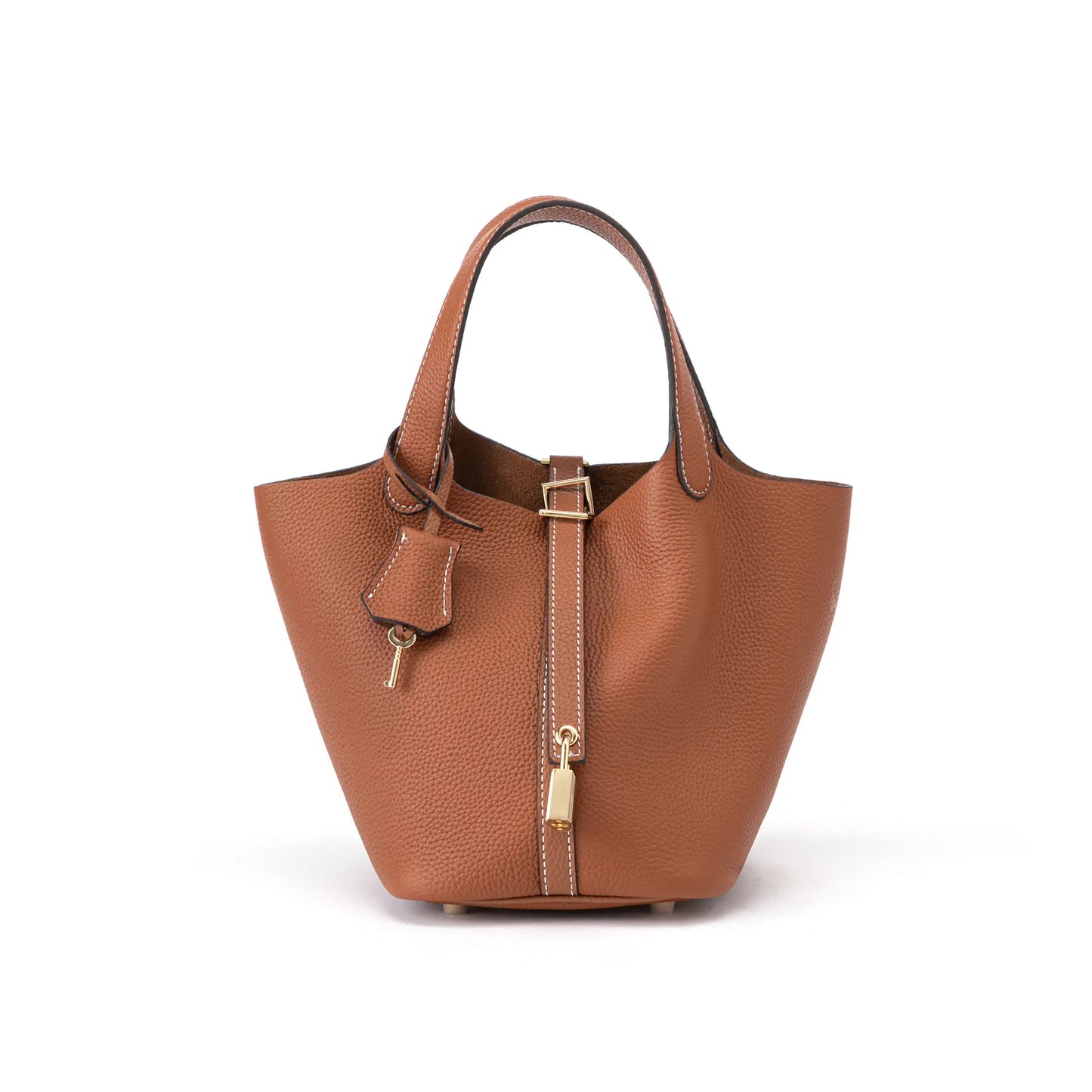 This Elegant Women’S Design Fashion Shopping Basket Bag Features a Lock-Clasp Design and Includes a Handbag. It’S Perfect for Dates, Walks, Shopping, Everyday Use, and as a Practical Handheld Pouch.