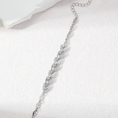 Mermaid Tail Bracelet with Swarovski Crystals - Elegant Alloy Jewelry for Women - Perfect Gift for Valentine'S Day & Christmas - Lightweight & Comfortable Fit