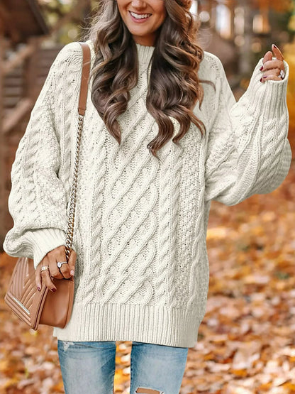 Cozy Up in Style: Oversized Cable Knit Sweaters for Women! 🧥✨