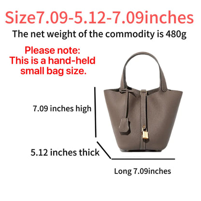 This Elegant Women’S Design Fashion Shopping Basket Bag Features a Lock-Clasp Design and Includes a Handbag. It’S Perfect for Dates, Walks, Shopping, Everyday Use, and as a Practical Handheld Pouch.
