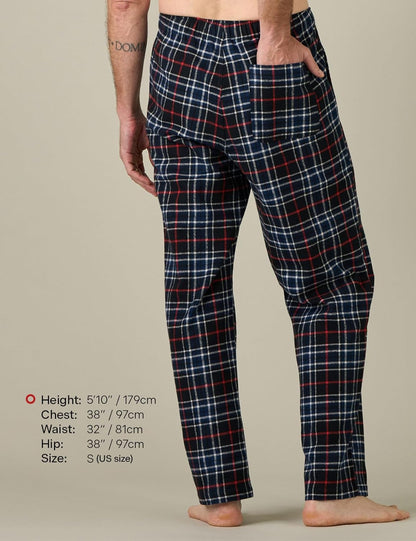 Cozy Up in Our Men's Flannel Plaid Pajama Pants - Perfect for Lounging & Sleeping! 💤🛌✨
