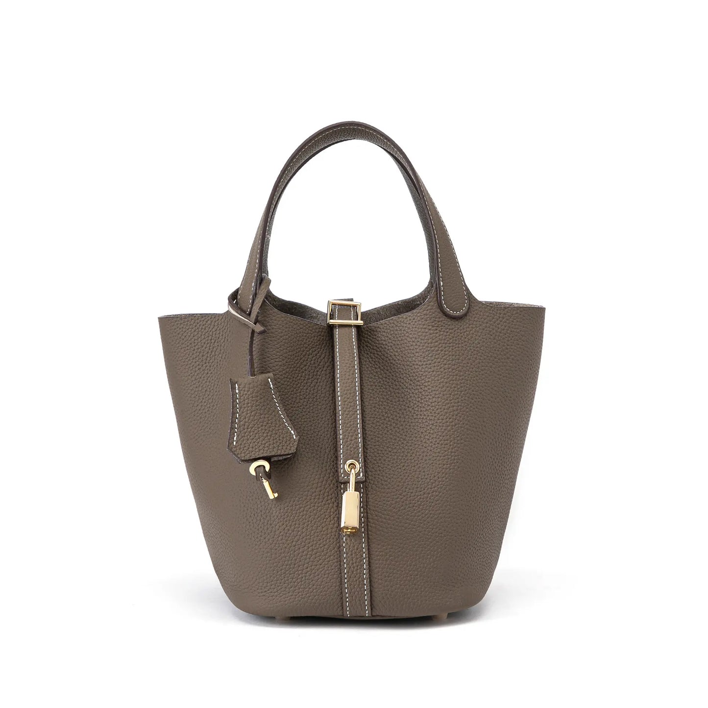 This Elegant Women’S Design Fashion Shopping Basket Bag Features a Lock-Clasp Design and Includes a Handbag. It’S Perfect for Dates, Walks, Shopping, Everyday Use, and as a Practical Handheld Pouch.
