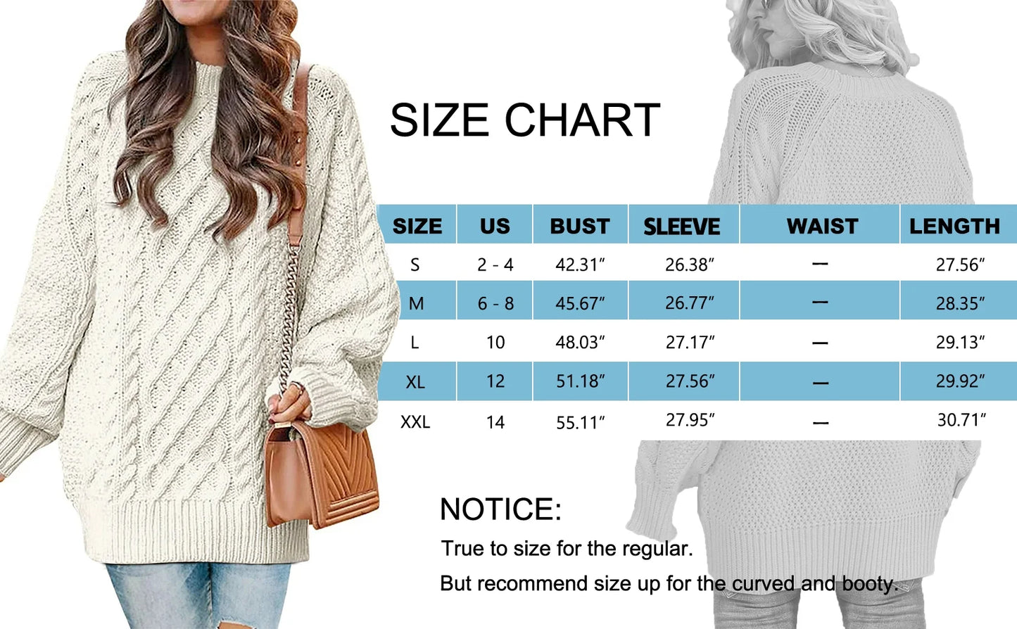 Cozy Up in Style: Oversized Cable Knit Sweaters for Women! 🧥✨
