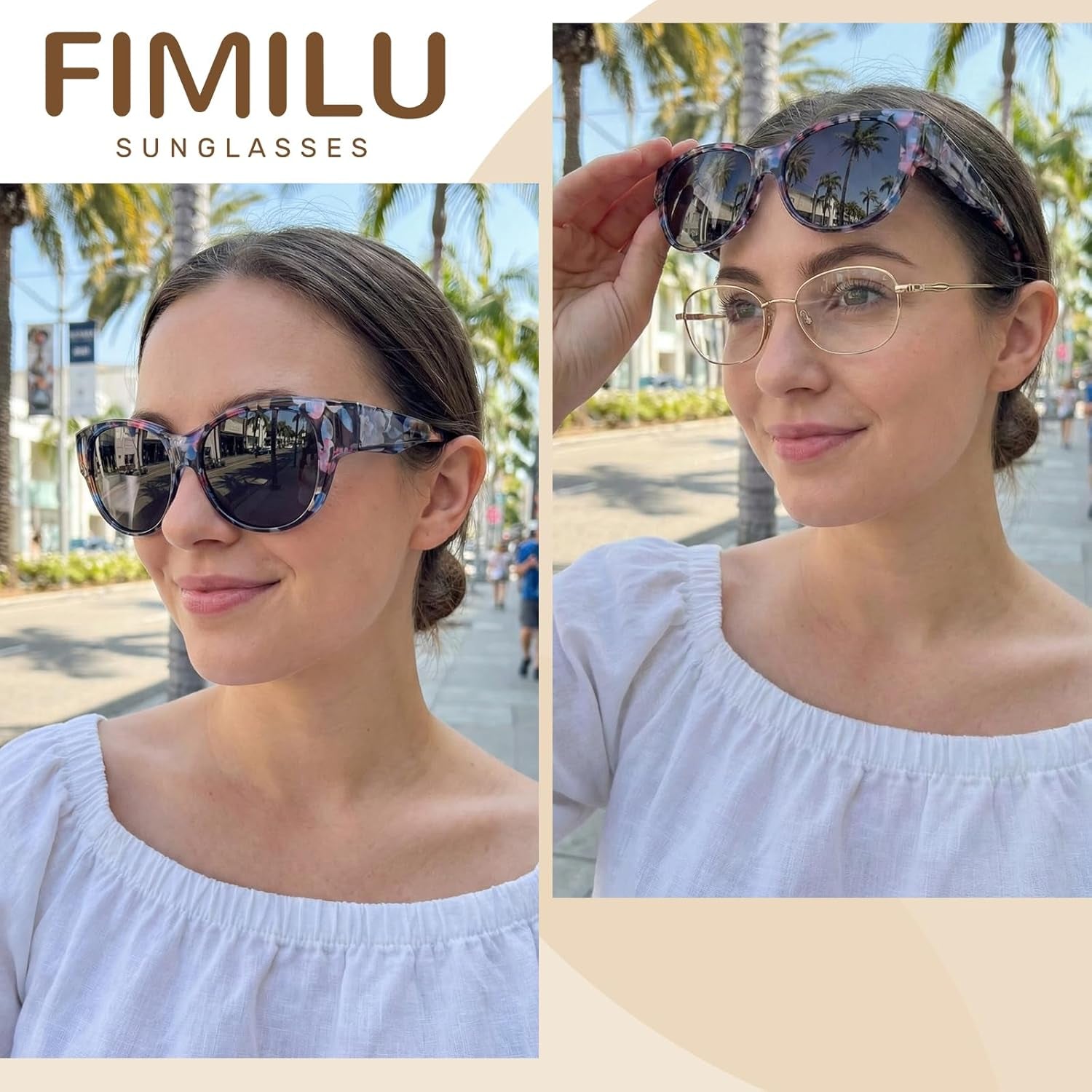 Stylish Polarized Sunglasses for Women: Perfect Fit Over Glasses for Driving & Outdoor Fun with UV400 Protection! 🌞🕶️ #SummerStyle #UVProtection