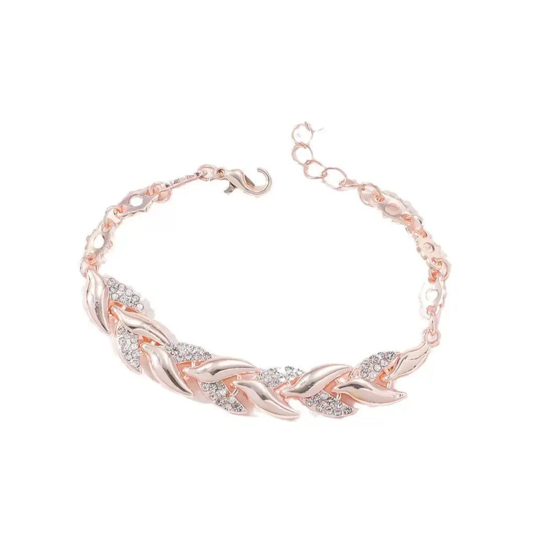 Mermaid Tail Bracelet with Swarovski Crystals - Elegant Alloy Jewelry for Women - Perfect Gift for Valentine'S Day & Christmas - Lightweight & Comfortable Fit