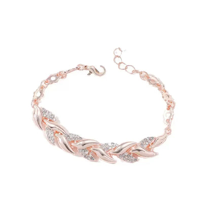 Mermaid Tail Bracelet with Swarovski Crystals - Elegant Alloy Jewelry for Women - Perfect Gift for Valentine'S Day & Christmas - Lightweight & Comfortable Fit
