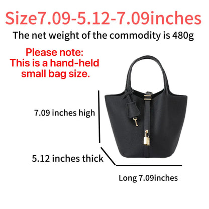 This Elegant Women’S Design Fashion Shopping Basket Bag Features a Lock-Clasp Design and Includes a Handbag. It’S Perfect for Dates, Walks, Shopping, Everyday Use, and as a Practical Handheld Pouch.