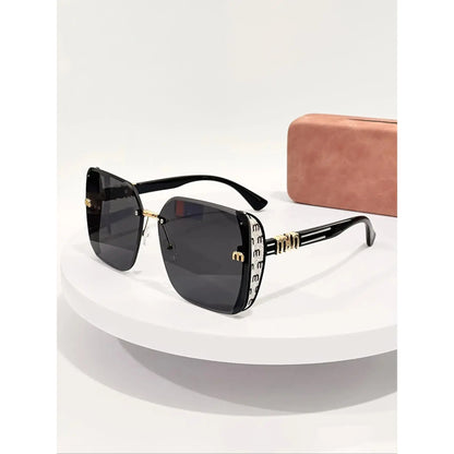 2026 Unisex Large-Frame Fashion Glasses, Trendy Square Sunglasses, Trendy Beach Eyewear, Retro Design for Daily Wear, Photography, Travel, Beach, All Seasons