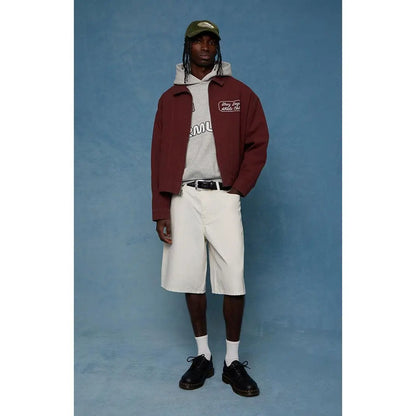 Pacsun Men'S Austin Extreme Baggy Jean Shorts Patch Cream