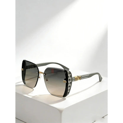 2026 Unisex Large-Frame Fashion Glasses, Trendy Square Sunglasses, Trendy Beach Eyewear, Retro Design for Daily Wear, Photography, Travel, Beach, All Seasons