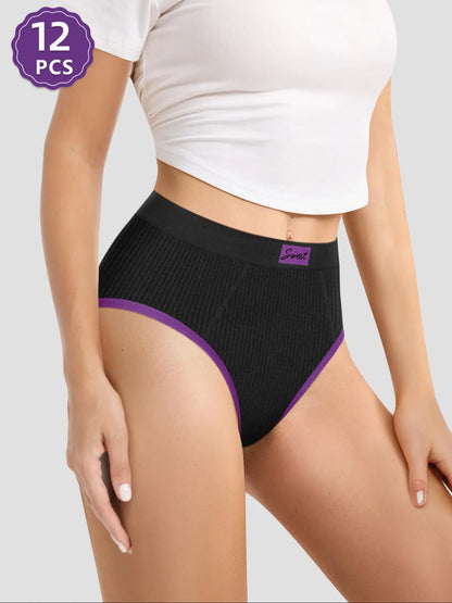Women'S Panty, Casual Soft Comfy Breathable Seamless Knicker for Daily Wear, Underwear for All Seasons, Seamless Panties Set