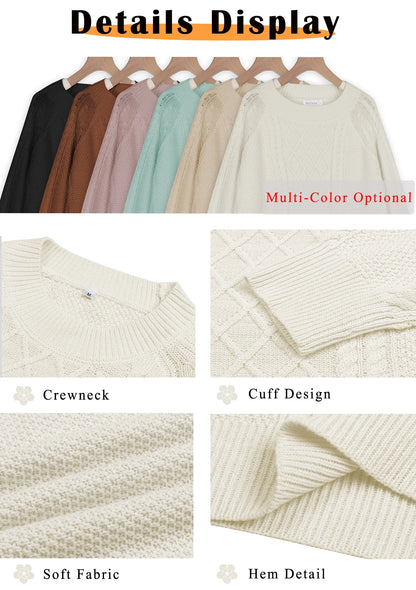 Cozy Up in Style: Oversized Cable Knit Sweaters for Women! 🧥✨