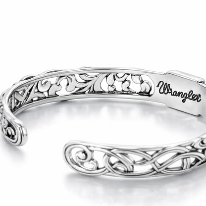 Wrangler Cuff Bracelet for Women Western Adjustable Open Cuff Bangle Bracelet Gold Silver Jewelry