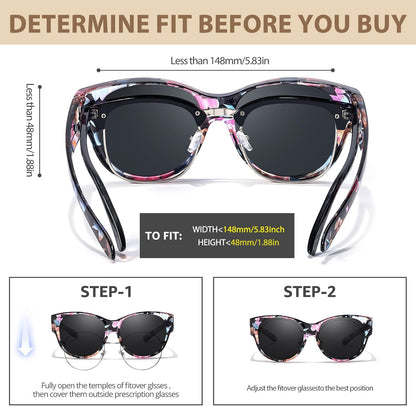 Stylish Polarized Sunglasses for Women: Perfect Fit Over Glasses for Driving & Outdoor Fun with UV400 Protection! 🌞🕶️ #SummerStyle #UVProtection