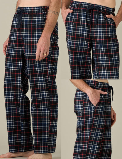 Cozy Up in Our Men's Flannel Plaid Pajama Pants - Perfect for Lounging & Sleeping! 💤🛌✨