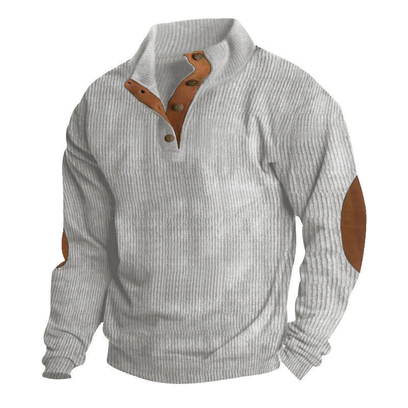 Elevate Your Style with Our Casual Stand-Collar Pullover Sweatshirt for Men! 🌟 Perfect for a laid-back look with trendy striped design! 🧥💥 #Fashion #StreetStyle #Menswear