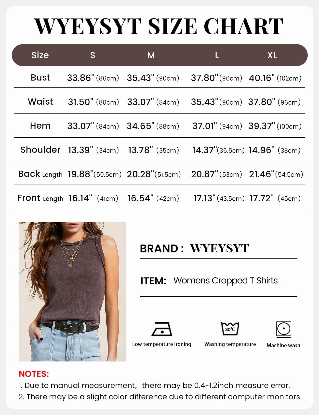 Arssm Womens Acid Wash Tank Top Sleeveless Cotton Ribbed Fitted High Neck Raw Edge Tank