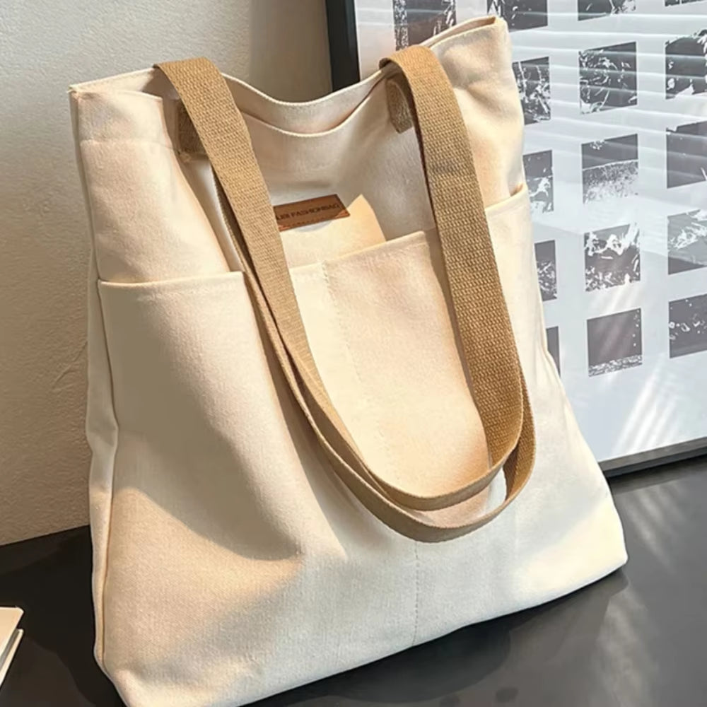 Stylish & Spacious Canvas Tote Bag for Women - Your Perfect Commuter Companion! 👜✨