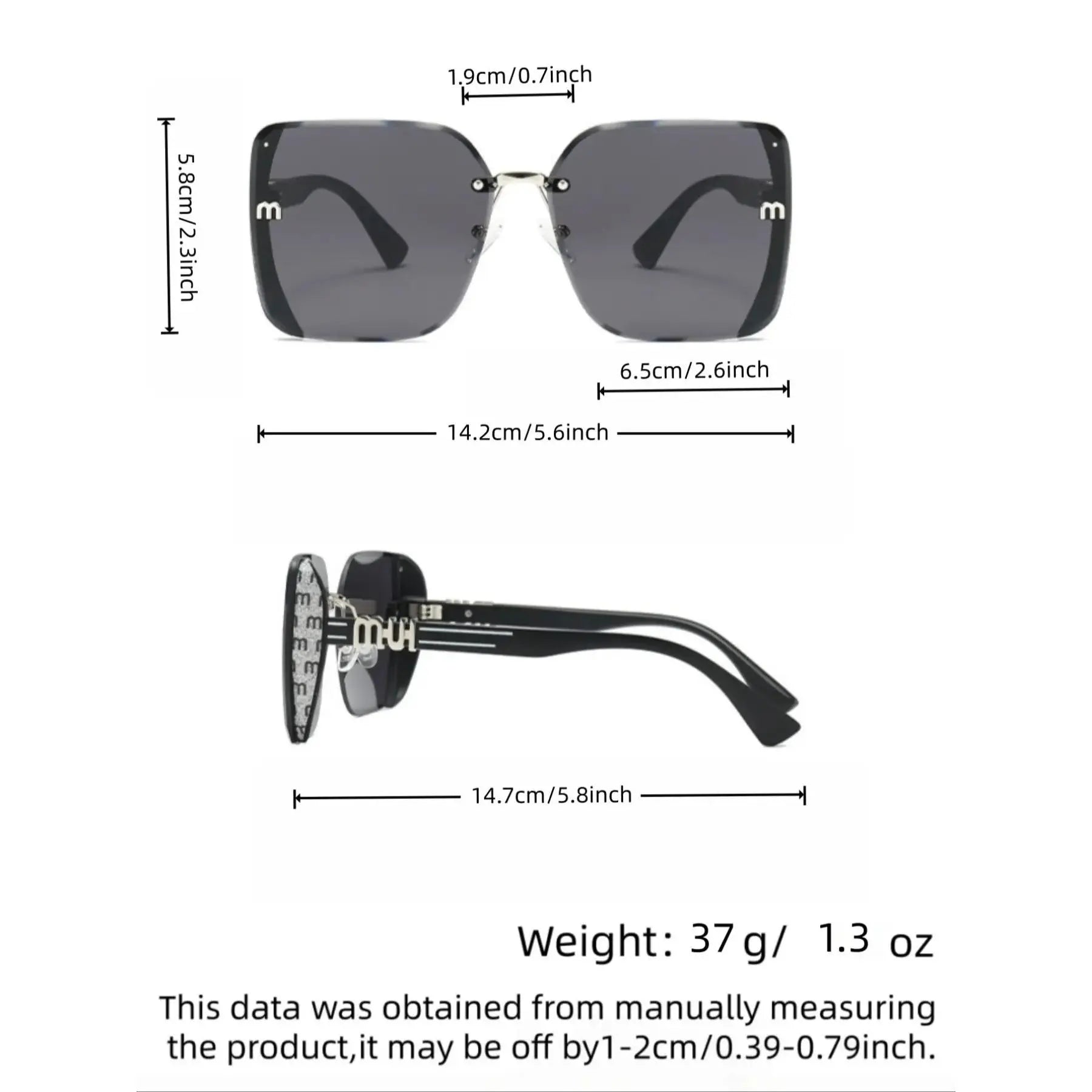 2026 Unisex Large-Frame Fashion Glasses, Trendy Square Sunglasses, Trendy Beach Eyewear, Retro Design for Daily Wear, Photography, Travel, Beach, All Seasons