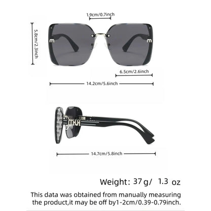 2026 Unisex Large-Frame Fashion Glasses, Trendy Square Sunglasses, Trendy Beach Eyewear, Retro Design for Daily Wear, Photography, Travel, Beach, All Seasons