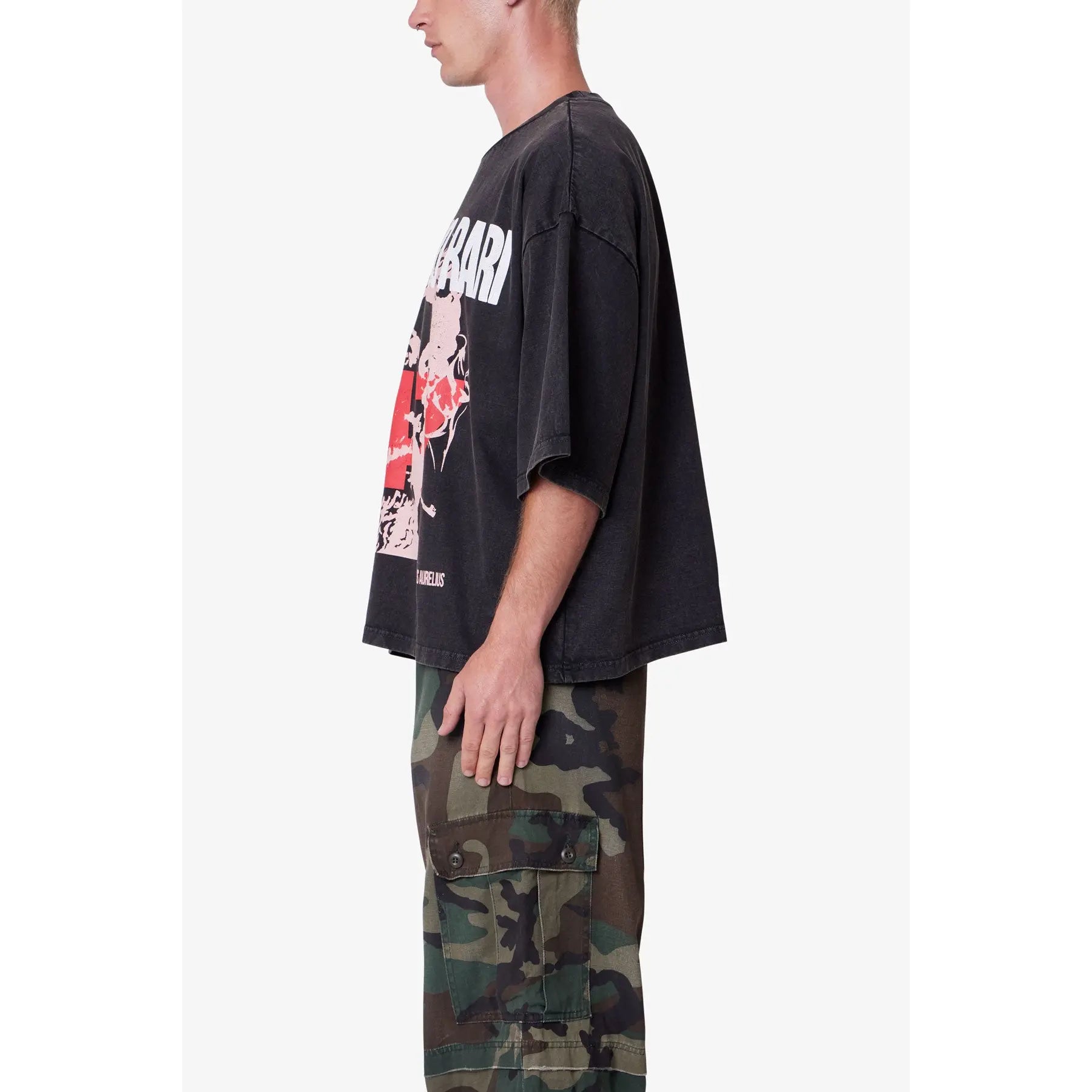 Mnml No Risk No Rari Print Tee - Black