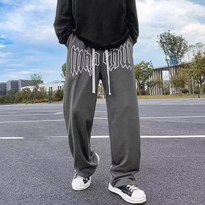 Elevate Your Street Style with Our American Letter Print Joggers! Perfect for Casual Days and Hip Hop Vibes! 🖤👖 #Streetwear #Fashion #Joggers