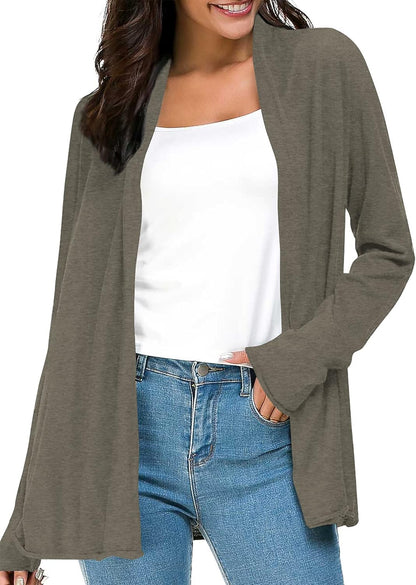 Chic & Comfy: Must-Have Long Sleeve Open Front Cardigan for Every Casual Look!