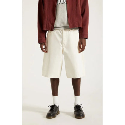 Pacsun Men'S Austin Extreme Baggy Jean Shorts Patch Cream