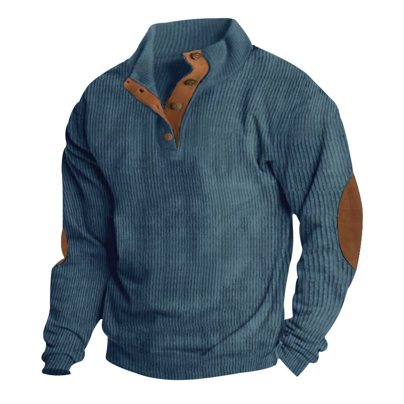 Elevate Your Style with Our Casual Stand-Collar Pullover Sweatshirt for Men! 🌟 Perfect for a laid-back look with trendy striped design! 🧥💥 #Fashion #StreetStyle #Menswear