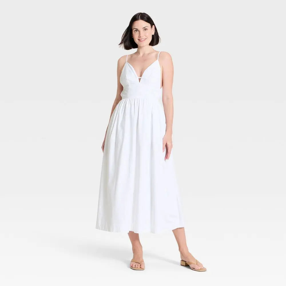Women'S V-Neck Maxi Dress - a New Day