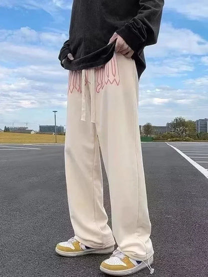 Elevate Your Street Style with Our American Letter Print Joggers! Perfect for Casual Days and Hip Hop Vibes! 🖤👖 #Streetwear #Fashion #Joggers