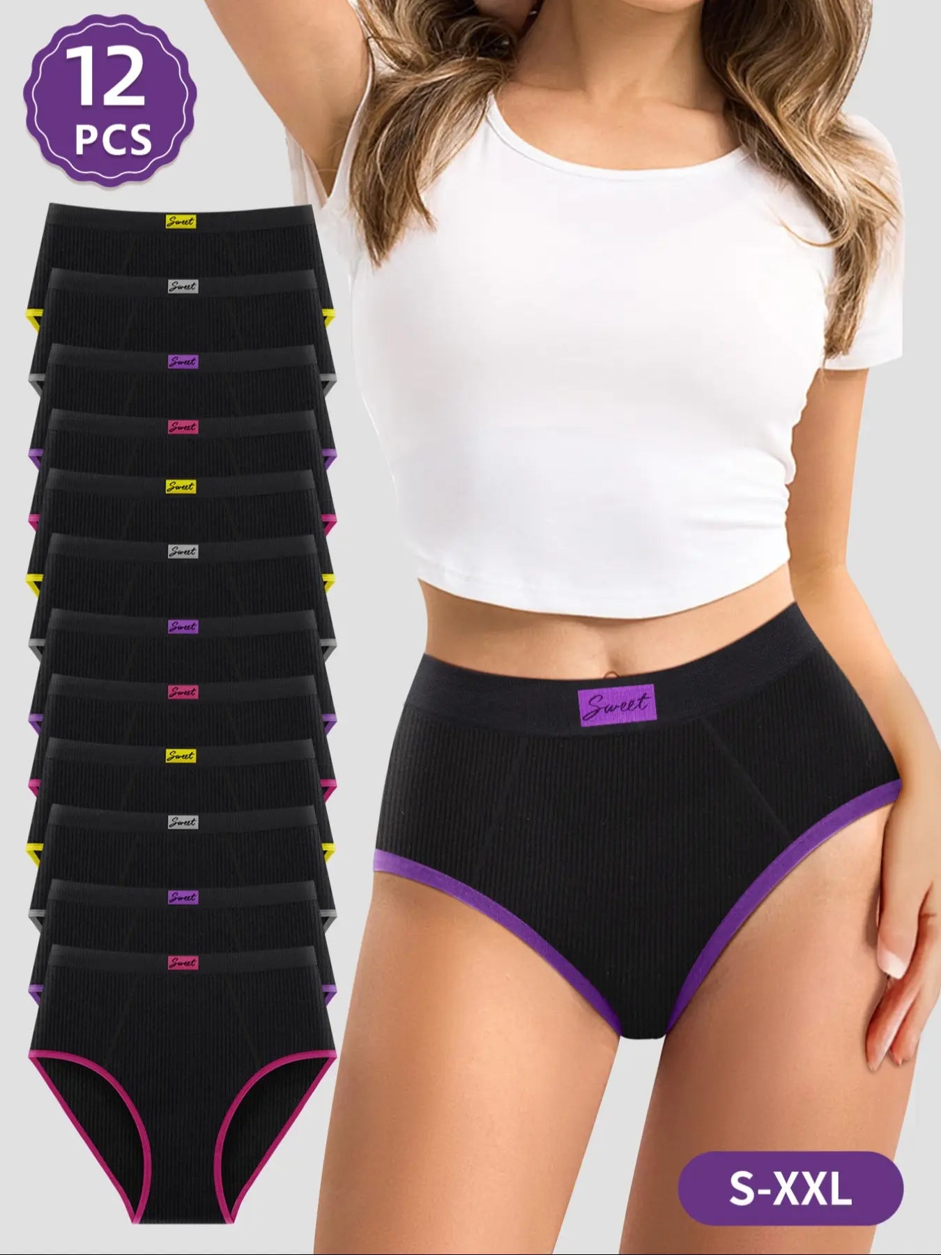 Women'S Panty, Casual Soft Comfy Breathable Seamless Knicker for Daily Wear, Underwear for All Seasons, Seamless Panties Set