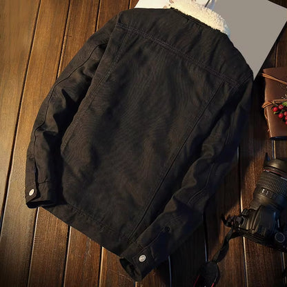 Stay warm and stylish this winter with our cozy denim fleece jacket! Perfect for autumn vibes and chilly days! 🧥❄️ #WinterFashion #MensStyle