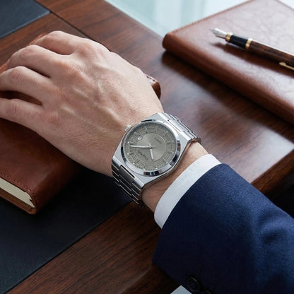 [Gift] Men’S High-Quality Stainless Steel Quartz Watch – Business Casual, Versatile Minimalist Classic Watch