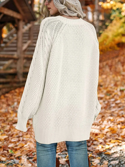 Cozy Up in Style: Oversized Cable Knit Sweaters for Women! 🧥✨
