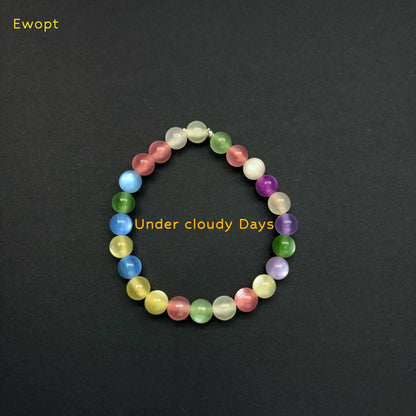 Ewopt Dopamine Resin Choker - UV Reactive, Waterproof Stainless Steel Statement Bead Piece - Summer Stackable Costume Jewelry, Dopamine Necklaces, Resin Necklaces
