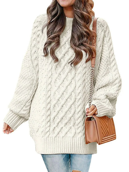 Cozy Up in Style: Oversized Cable Knit Sweaters for Women! 🧥✨