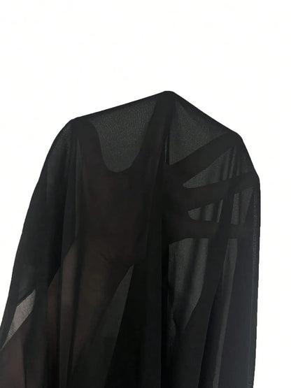 Women'S plus Size One Shoulder Blouse Asymmetrical Hem Cape Top Batwing Sleeve Flowy Tunic Elegant Sexy Party Date Night Clubwear Trendy