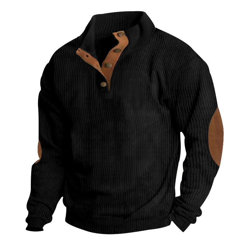 Elevate Your Style with Our Casual Stand-Collar Pullover Sweatshirt for Men! 🌟 Perfect for a laid-back look with trendy striped design! 🧥💥 #Fashion #StreetStyle #Menswear