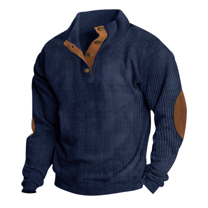 Elevate Your Style with Our Casual Stand-Collar Pullover Sweatshirt for Men! 🌟 Perfect for a laid-back look with trendy striped design! 🧥💥 #Fashion #StreetStyle #Menswear
