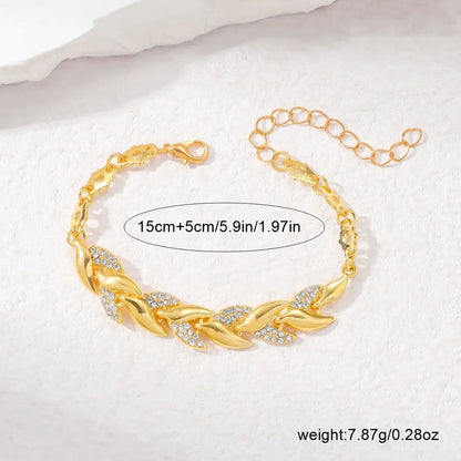 Mermaid Tail Bracelet with Swarovski Crystals - Elegant Alloy Jewelry for Women - Perfect Gift for Valentine'S Day & Christmas - Lightweight & Comfortable Fit