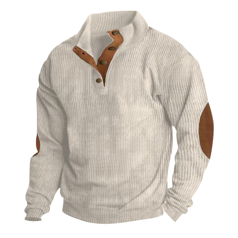 Elevate Your Style with Our Casual Stand-Collar Pullover Sweatshirt for Men! 🌟 Perfect for a laid-back look with trendy striped design! 🧥💥 #Fashion #StreetStyle #Menswear