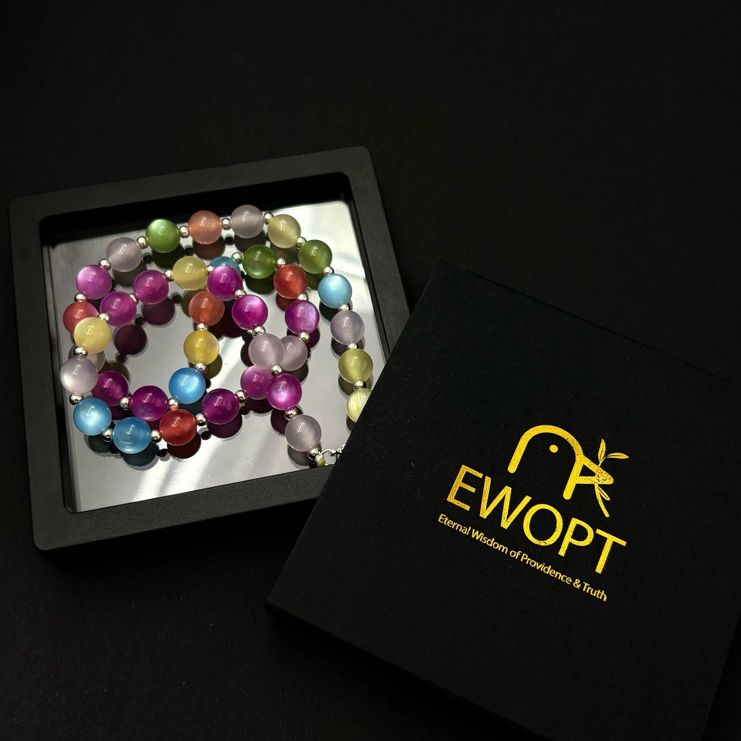 Ewopt Dopamine Resin Choker - UV Reactive, Waterproof Stainless Steel Statement Bead Piece - Summer Stackable Costume Jewelry, Dopamine Necklaces, Resin Necklaces