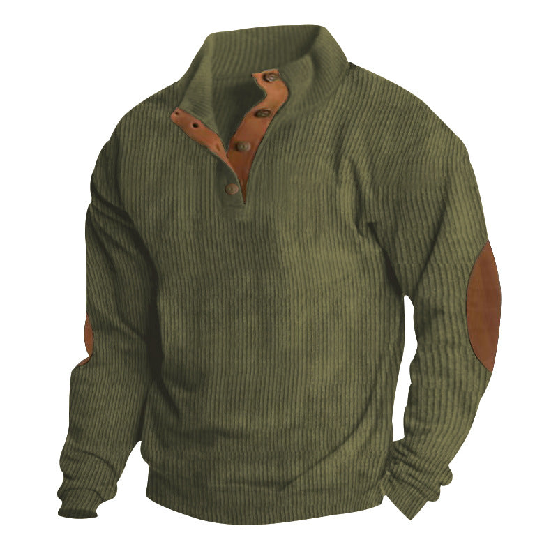 Elevate Your Style with Our Casual Stand-Collar Pullover Sweatshirt for Men! 🌟 Perfect for a laid-back look with trendy striped design! 🧥💥 #Fashion #StreetStyle #Menswear