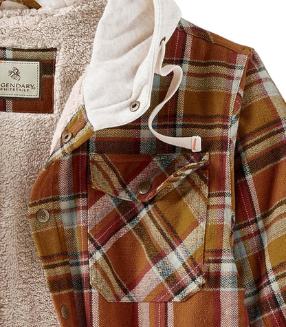 Stay cozy and stylish this season with our Men's Plaid Hooded Flannel Shacket! Perfect for layering and keeping warm! #Fashion #Menswear #CozyVibes