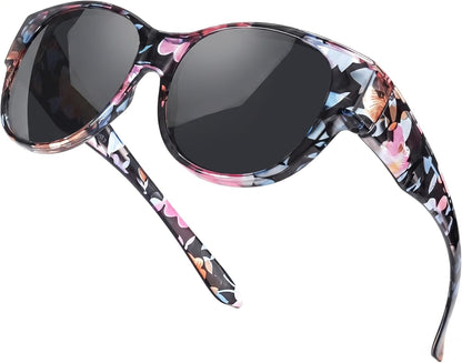 Stylish Polarized Sunglasses for Women: Perfect Fit Over Glasses for Driving & Outdoor Fun with UV400 Protection! 🌞🕶️ #SummerStyle #UVProtection