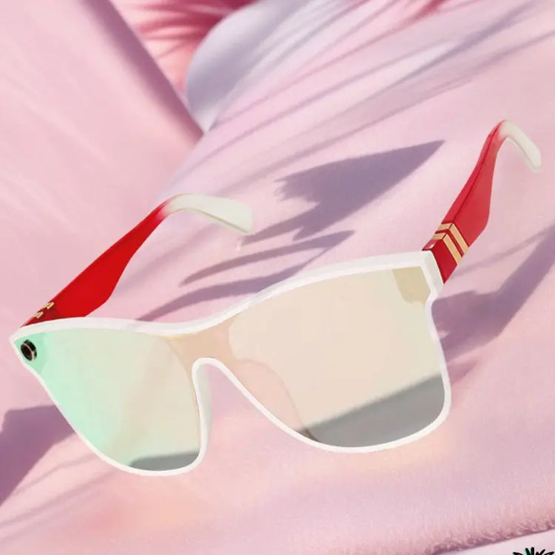 Tortoise Shell Pattern Flat Top Sunglasses for Women, Sun Protection Sunglasses for Men, Trends 2025 for Outdoor Activities Back to School Fall Streetwear Mascs