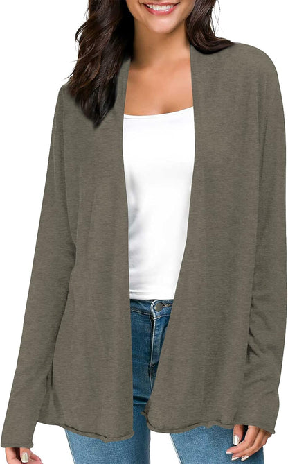 Chic & Comfy: Must-Have Long Sleeve Open Front Cardigan for Every Casual Look!