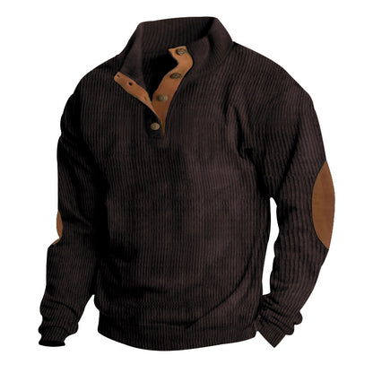 Elevate Your Style with Our Casual Stand-Collar Pullover Sweatshirt for Men! 🌟 Perfect for a laid-back look with trendy striped design! 🧥💥 #Fashion #StreetStyle #Menswear